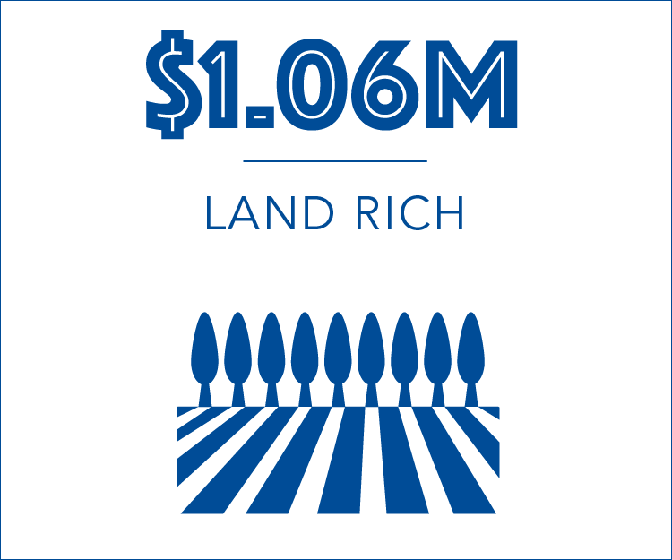 Land Rich - $1.06 million